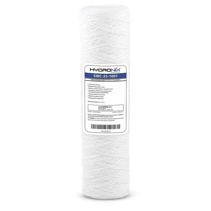Hydronix 20 micron 2.5 x 9.875 in Poly String Wound Sediment Filter
