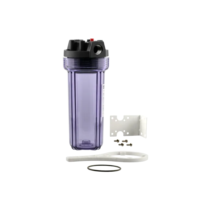 Boshart Industries Clear 5.14 in W x 11.81 in L Standard Filter Housing Kit with SS Inserts