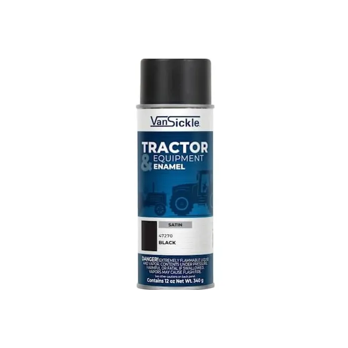 Van Sickle Tractor & Equipment Enamel Spray (Satin - Black) 12 oz