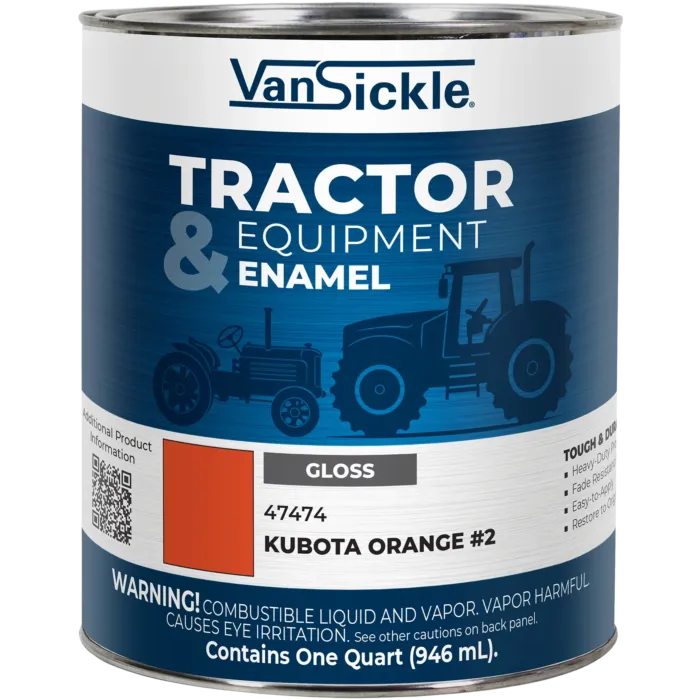 Van Sickle Tractor & Equipment Enamel Gloss Kubota Orange #2 Quart