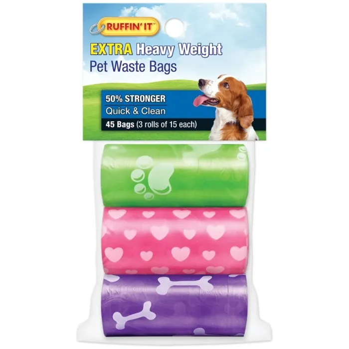 Ruffin' it Pet Waste Bag (Multicolor - 45pk)