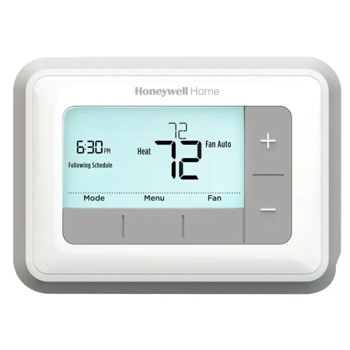 Honeywell RTH7560E1001/E Programmable Thermostat, For: Heating, Cooling and Heat Pump System, Backlit Display, White
