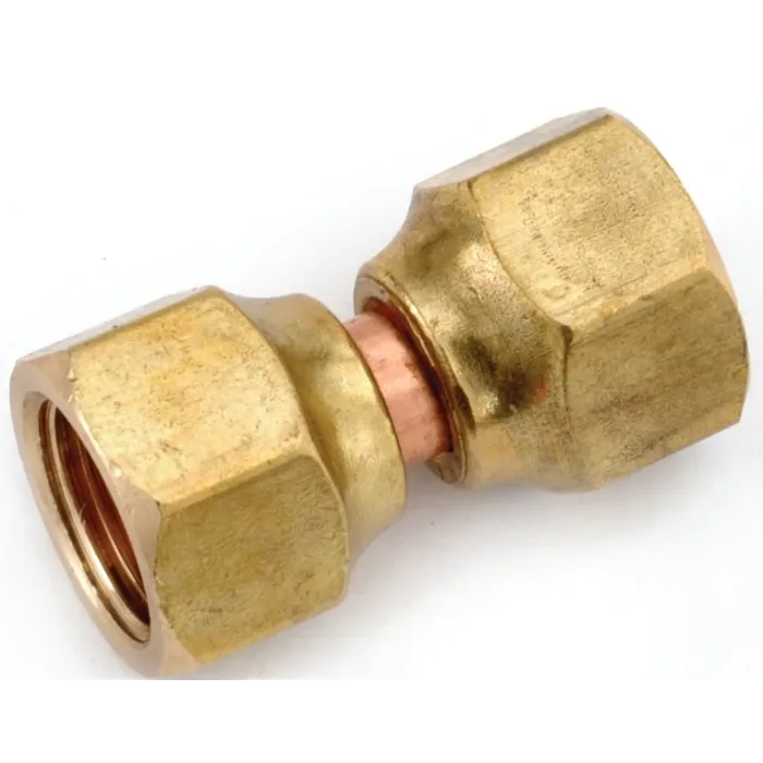 Anderson Metals 754070-04 Swivel Pipe Union, 1/4 in, Flare, Brass, 1400 psi Pressure
