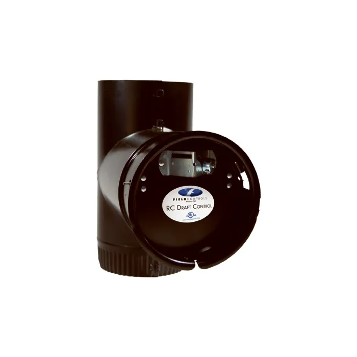 Selkirk 8 in Black Stove Draft Control