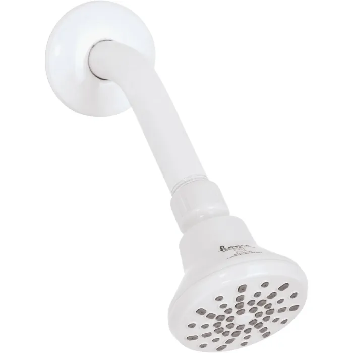 Home Impressions 1-Spray 1.8 GPM Fixed Shower Head, White