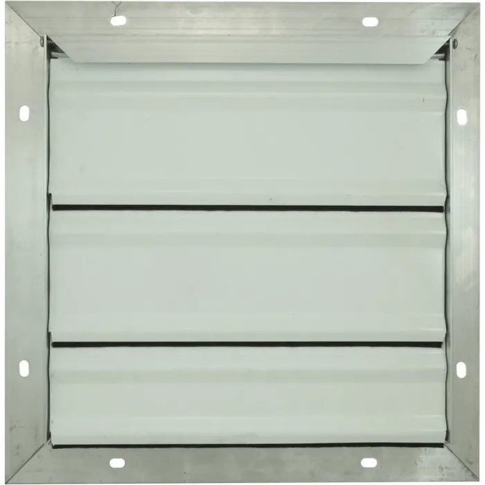1-1/2 in Flange W Flat 26 ga Wall Backdraft Damper/Shutter