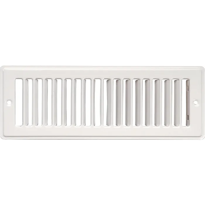 Imperial RG1270-A Toe Space Grille, 2-1/4 in L, 12 in W, Steel, White