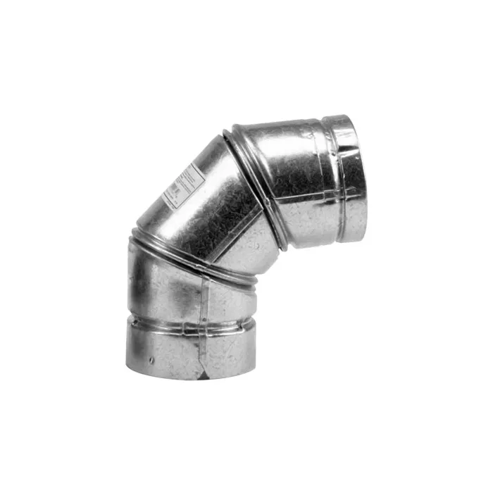 Selkirk 90 deg SS Galvanized Type L Pellet Stove Elbow
