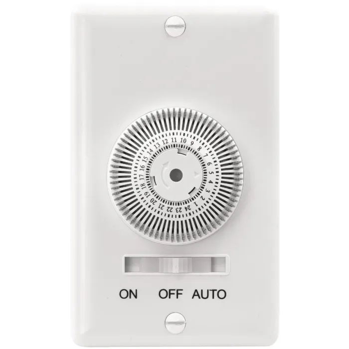 Prime 125V 24 Hr. In-Wall Mechanical Timer