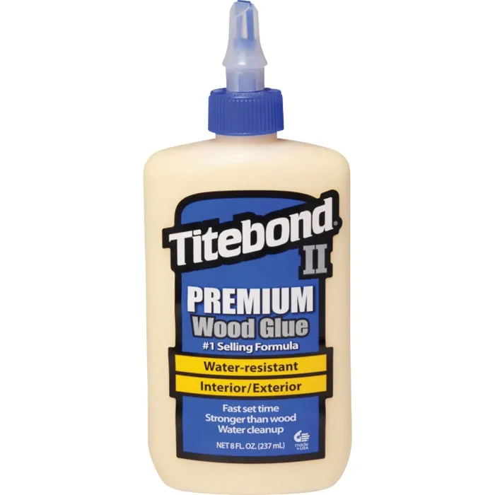 Titebond II 5003 Wood Glue, Yellow, 8 oz Bottle