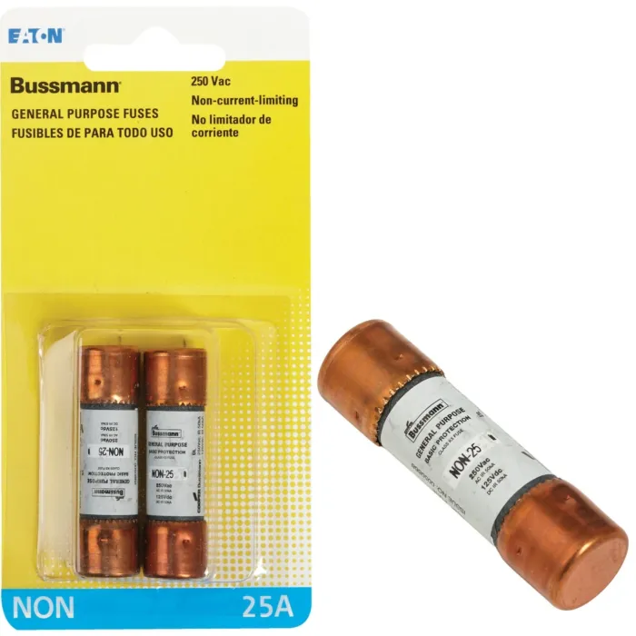 Bussmann 25A NON Cartridge General Purpose Cartridge Fuse (2-Pack)