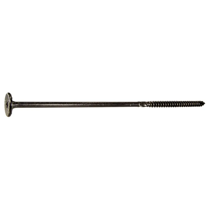 Midwest Fastener 3/8" x 10" Flat Head, Structural Screw, XL1500 Coating, Black (Bulk Box 25 pc)