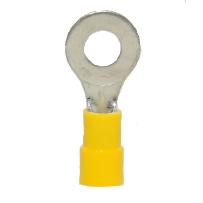 12-10 Vinyl-Insulated Yellow Ring Terminal (50pk) 1/4 in.