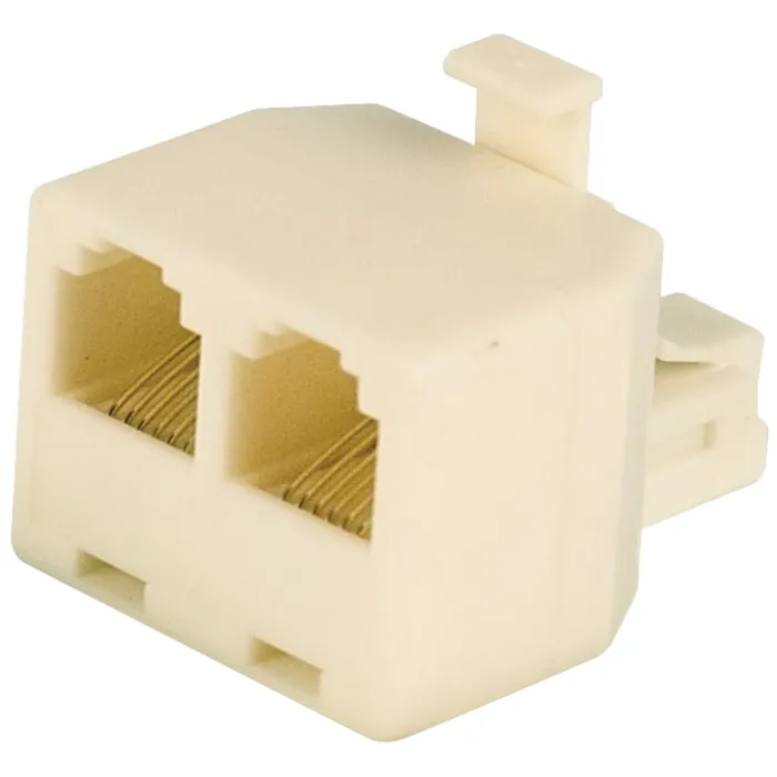 RCA Almond 2-Line Phone Splitter