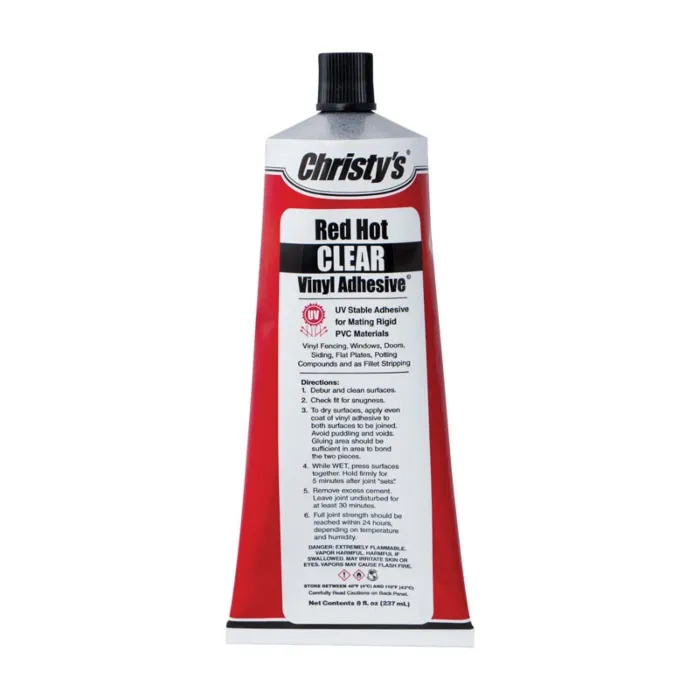 Christy's Red Hot Clear Vinyl Adhesive - 1.5 oz