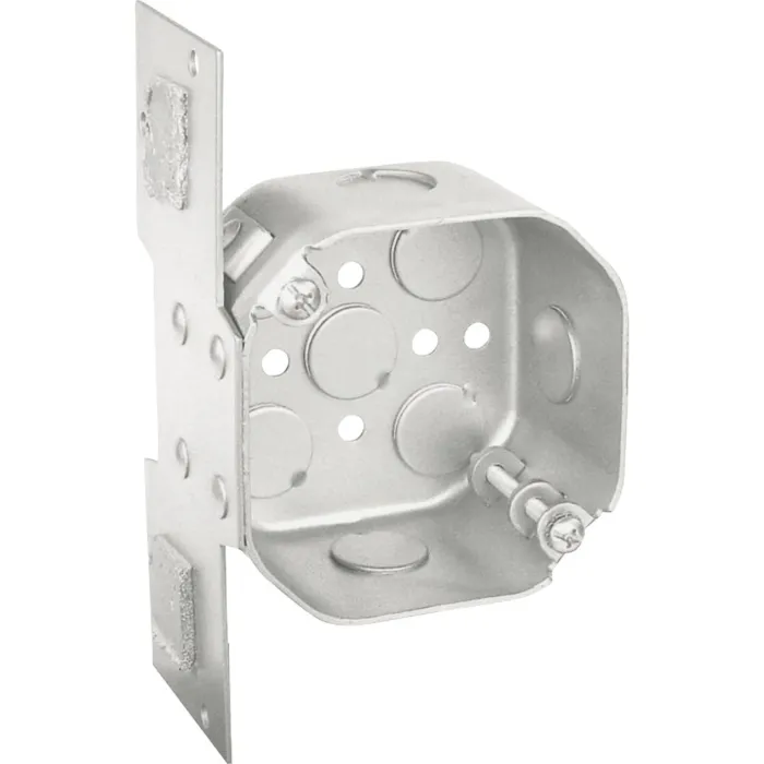 Southwire Steel Screw-On Bracket-Mount Ceiling Fan Octagon Box - 4 in. x 4 in.