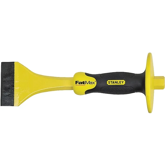 Stanley STANLEY FMHT16468 Floor Chisel, 3 in Tip, Flat Tip, 5.11 in Handle, Ergonomic Handle, Rubber Handle, Steel