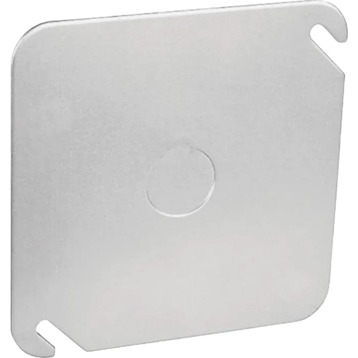 Southwire Square Blank Cover w/ 1/2 in. Knockout - 4 in. x 4 in.