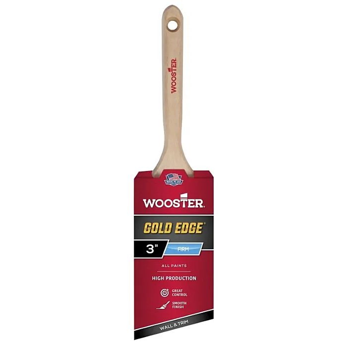 WOOSTER Gold Edge 3 in. Angle Sash Brush