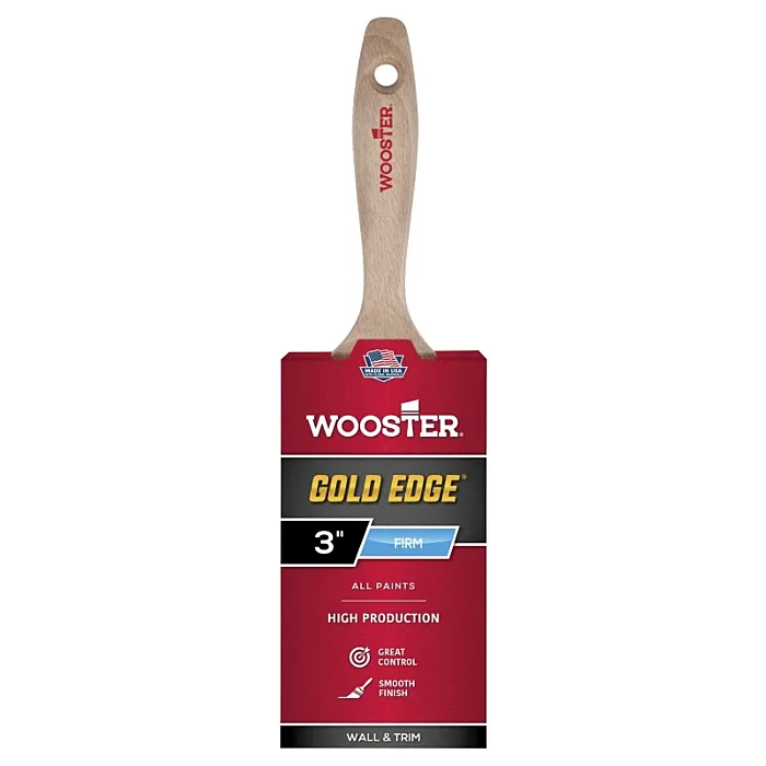 WOOSTER Gold Edge 3 in. Flat Sash Brush