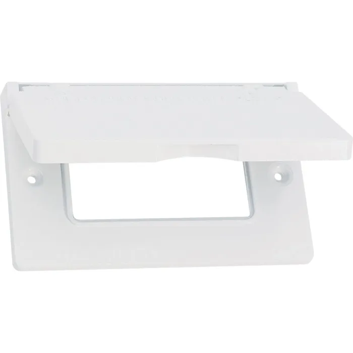 Bell Southwire Single Gang Horizontal White Weatherproof GFCI Cover