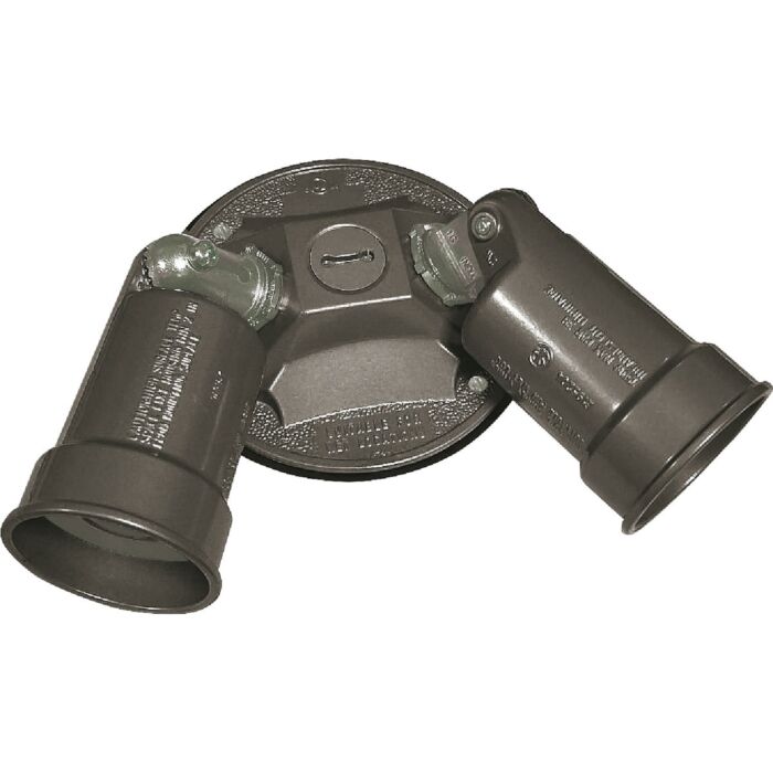 Bell Southwire PAR38 2-Head Round Bronze Weatherproof Lamp Holder