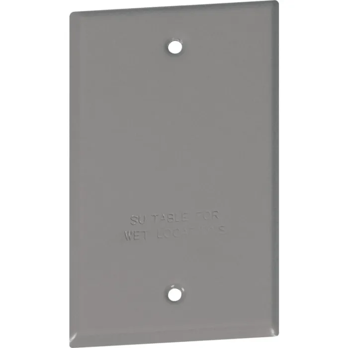 Bell Southwire Single Gang Gray Weatherproof Blank Cover