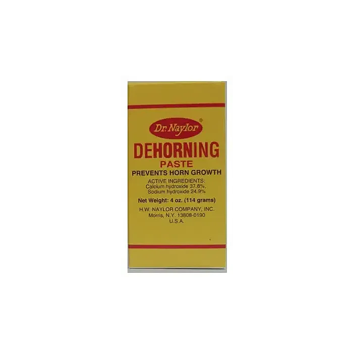 Dr Naylor 4 oz Container Size Calcium Hydroxide 37.6%, Sodium Hydroxide 24.9% Dehorning Paste