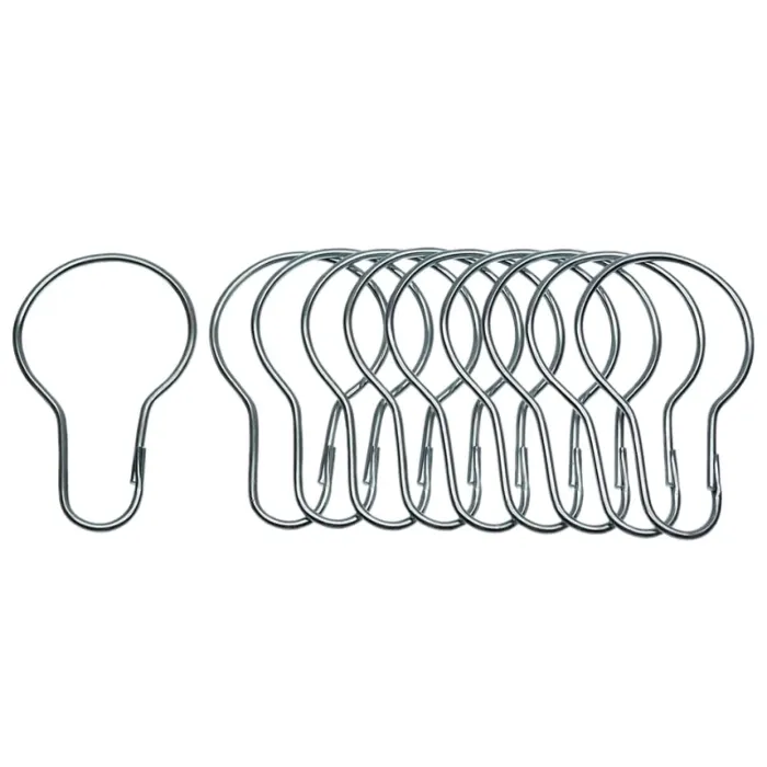 Danco 89046 Shower Curtain Hook, Metal, Chrome
