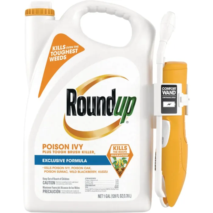 Roundup 1 Gal. Exclusive Formula Poison Ivy Plus Tough Brush Killer with Comfort Wand