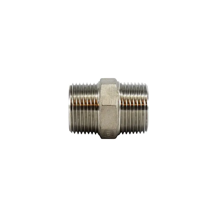 Stainless Steel Hex Nipple - 3/8 in.