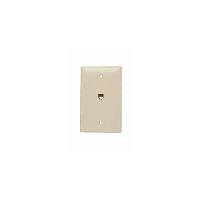 Vanco International LLC J-Box Plastic Ivory Wall Plate