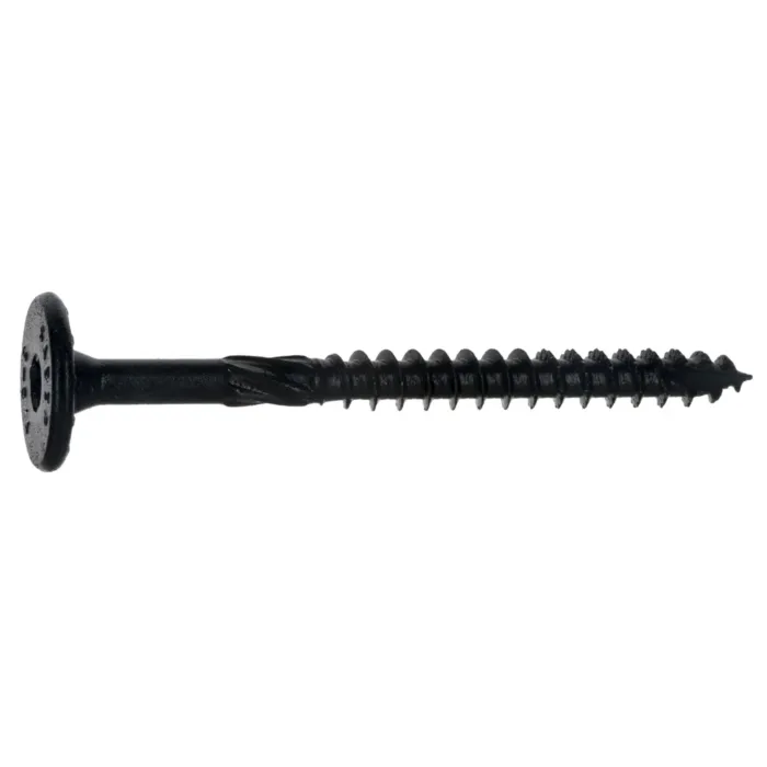 Midwest Fastener 3/8" x 3-3/4" Flat Head, Structural Screw, XL1500 Coating, Black (Bulk Box 50 pc)
