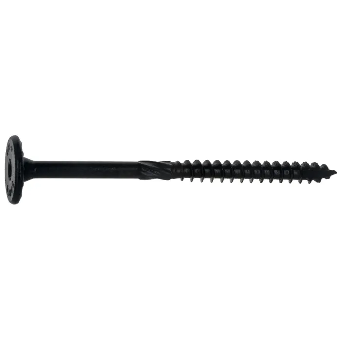 Midwest Fastener 3/8" x 4-1/2" Flat Head, Structural Screw, XL1500 Coating, Black (Bulk Box 30 pc)
