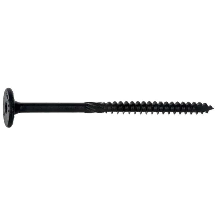 Midwest Fastener 3/8" x 5" Flat Head, Structural Screw, XL1500 Coating, Black (Bulk Box 25 pc)