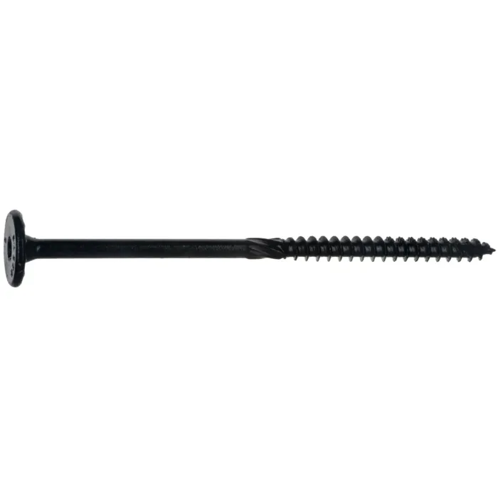 Midwest Fastener 3/8" x 6" Flat Head, Structural Screw, XL1500 Coating, Black (Bulk Box 25 pc)