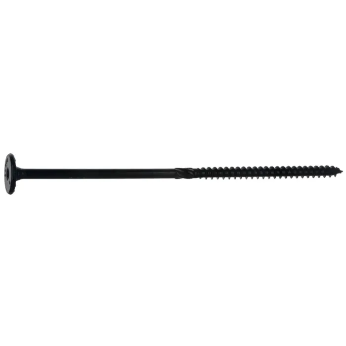 Midwest Fastener 3/8" x 8" Flat Head, Structural Screw, XL1500 Coating, Black (Bulk Box 25 pc)