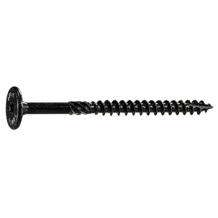 Midwest Fastener 5/16" x 3-3/4" Flat Head, Structural Screw, XL1500 Coating, Black (Bulk Box 50 pc)