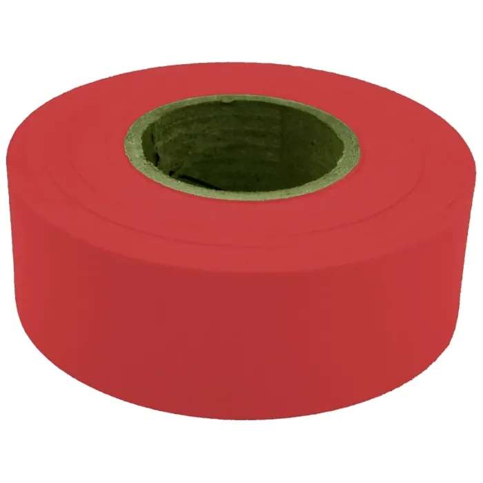 CH Hanson 17021 Flagging Tape, 300 ft L, 1-3/16 in W, Red, Polyethylene