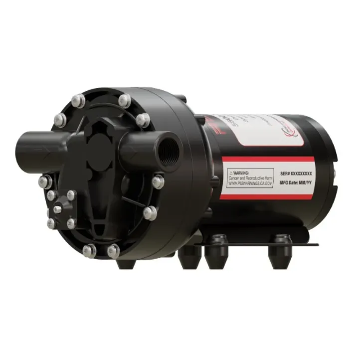 Remco 12V 5.3 GPM 60psi Electric Bypass Diaphragm Pump with 1/2" Female NPT Ports