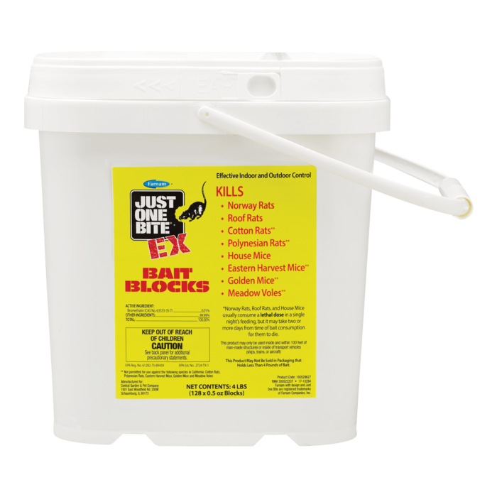 Just One Bite Central Garden & Pet Company JUST ONE BITE® 100528627 Solid Mild 4 lb EX Bait Block