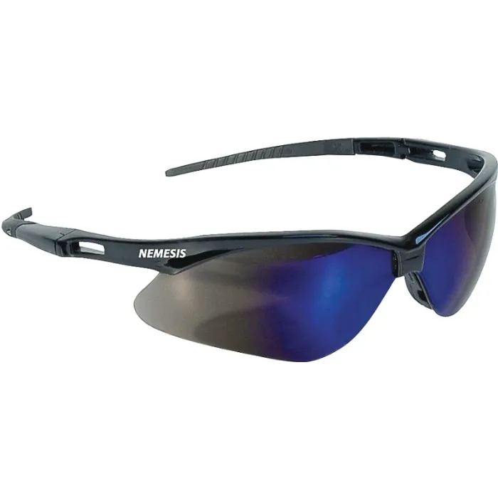 GLASSES SFTY W/BLU MIRROR LENS