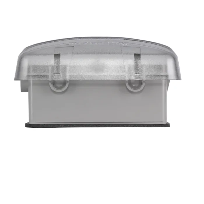 Intermatic Plastic In-Use Weatherproof Cover, Single-Gang, Vrt/Hrz, 2.75" Clear