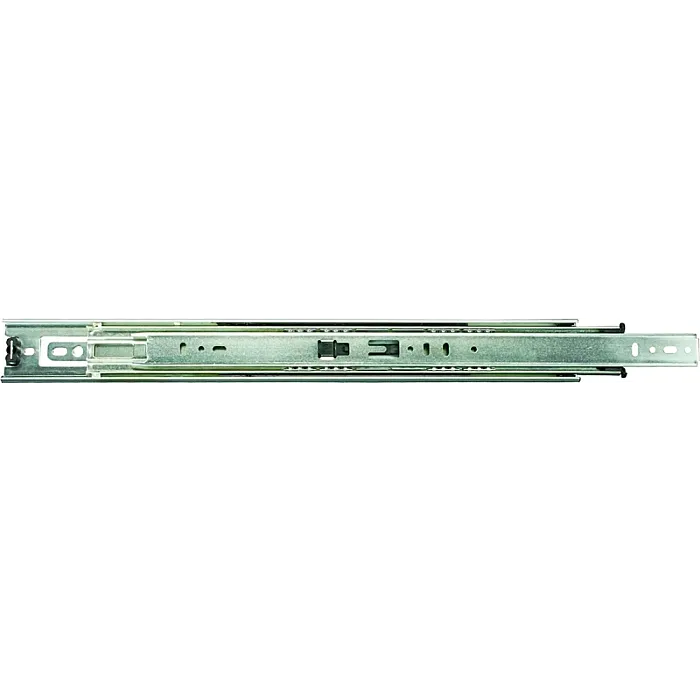 Knape & Vogt 8400P 14 Drawer Slide, 100 lb, 14 in L Rail, 1/2 in W Rail, Anochrome