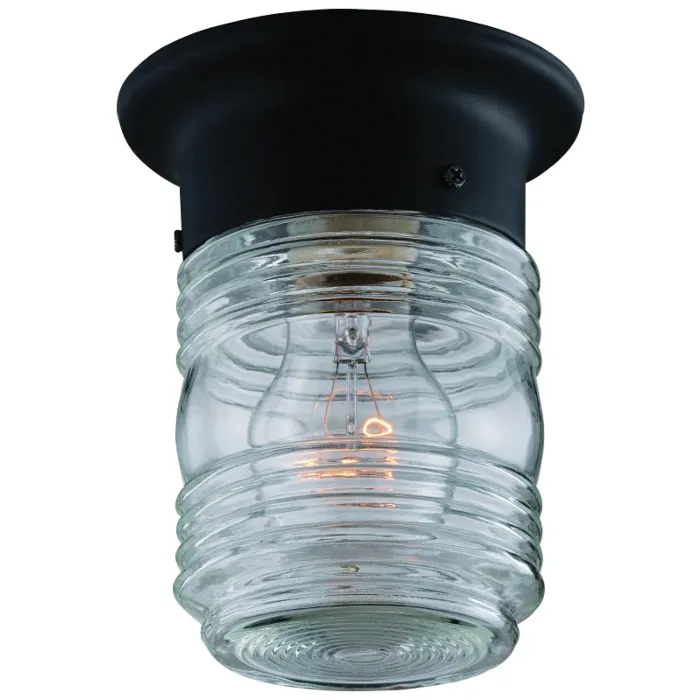 Boston Harbor HV-66919-BK3L Porch Light, 120 V, 60 W, A19 or CFL Lamp, Steel Fixture, Black, Black Fixture