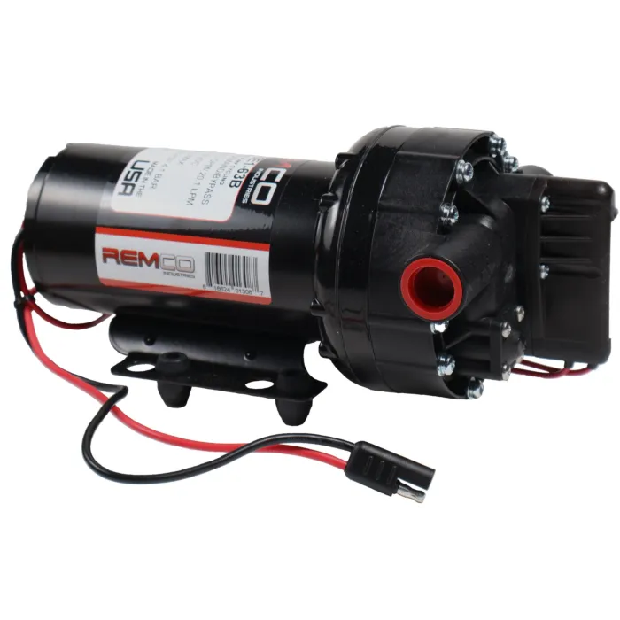 Remco 12V 5.3 GPM 60psi Electric Demand Diaphragm SmoothFlo Pump with 1/2" Female NPT Ports