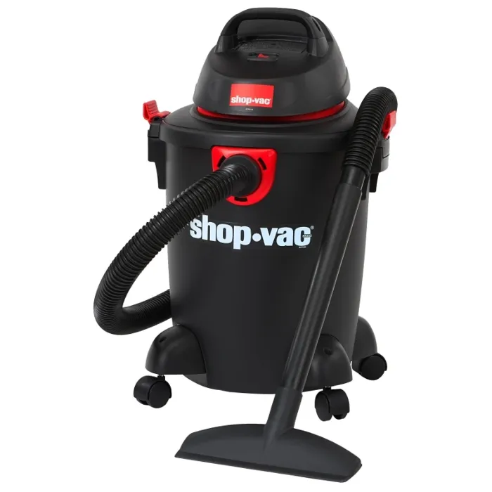 Shop Vac Shop-Vac 5985005 Wet/Dry Vacuum, 6 gal Vacuum, Cartridge, Dry, Foam Sleeve Filter, 3.5 hp, Black Housing