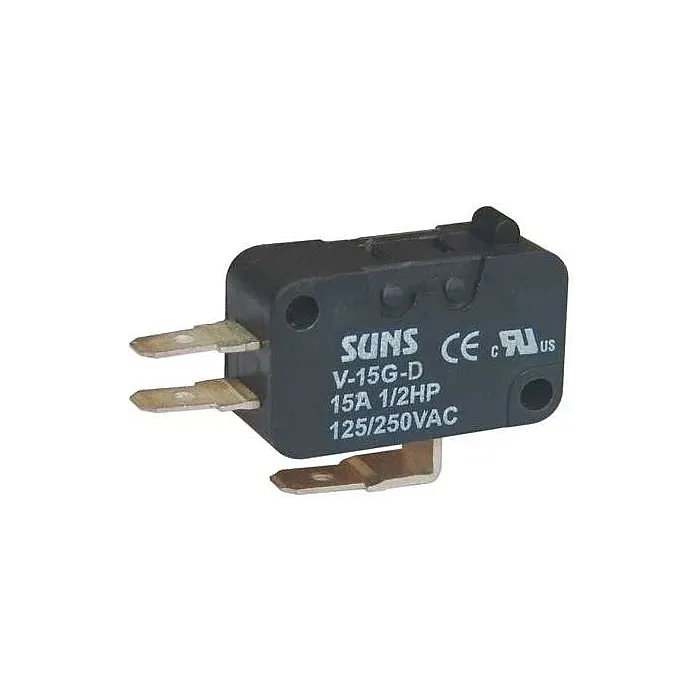 125/250 VAC SPDT 15 A at 24 V Miniature Snap Action Switch