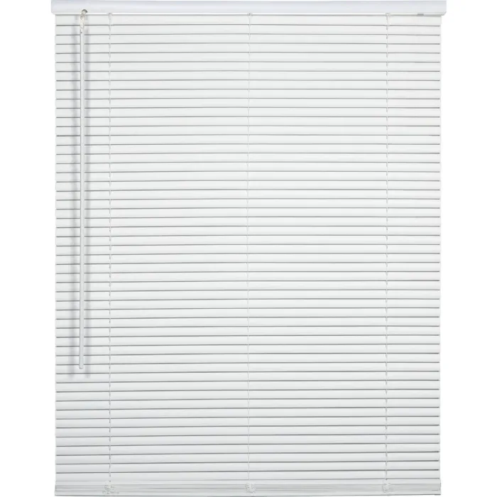Home Impressions 23 In. x 42 In. x 1 In. White Vinyl Light Filtering Cordless Mini Blind