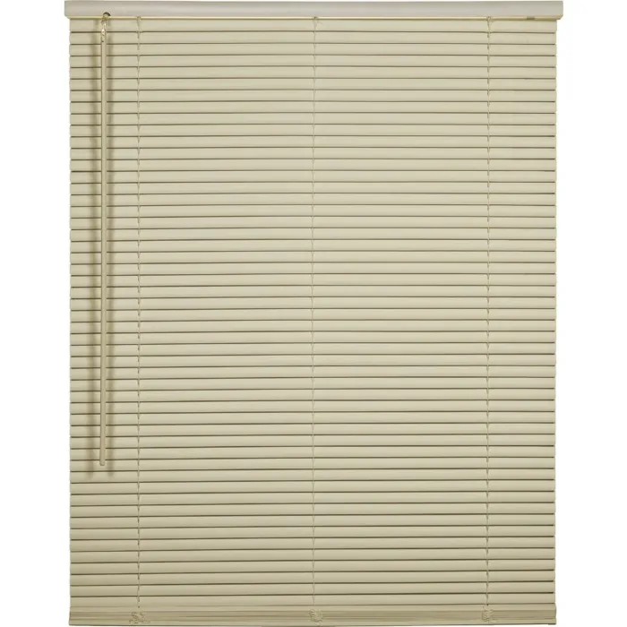 Home Impressions 23 In. x 42 In. x 1 In. Ivory Vinyl Light Filtering Cordless Mini Blind
